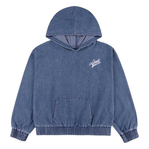 Front - Levis Childrens/Kids Denim Drawstring Hoodie