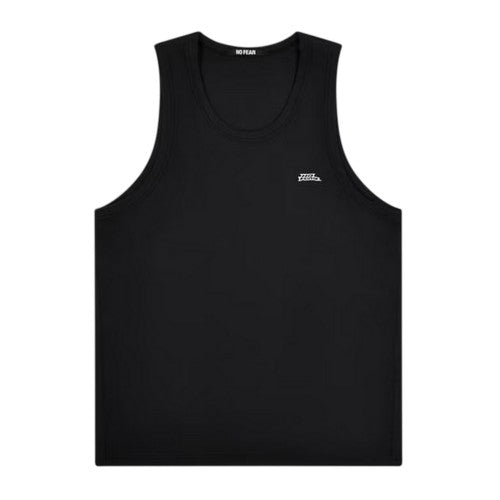 Front - No Fear Mens Ribbed Sleeveless Vest Top