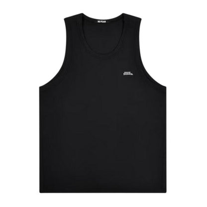 Front - No Fear Mens Ribbed Sleeveless Vest Top