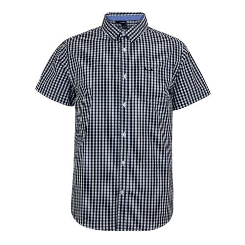 Front - Bench Mens Esher Gingham Check Shirt