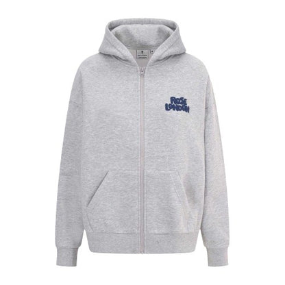 Front - Rose London Womens/Ladies Graphic Print Full Zip Hoodie