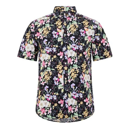 Front - Replay Mens Floral Regular Shirt