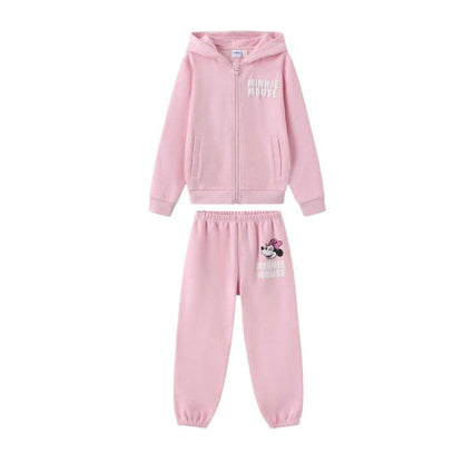 Front - Disney Childrens/Kids Minnie Mouse Character Snug Fit Hoodie And Joggers Set