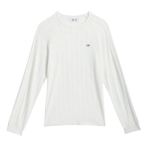 Front - Adidas Mens Originals Ribbed Long-Sleeved T-Shirt