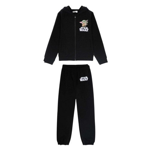 Front - Star Wars The Mandalorian Childrens/Kids Character Hoodie And Joggers Set