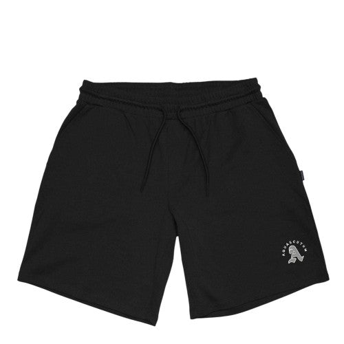 Front - Aquascutum Mens Classic Logo Drawstring Waist Sweat Shorts