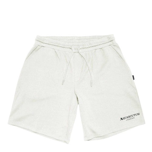 Front - Aquascutum Mens Fleece Logo Sweat Shorts