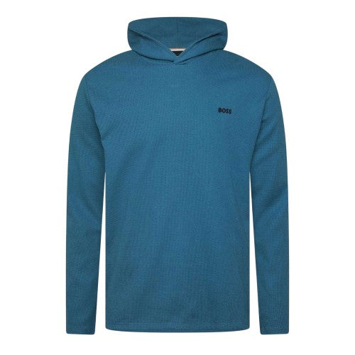 Front - Boss Mens Hooded Long-Sleeved Pyjama Top