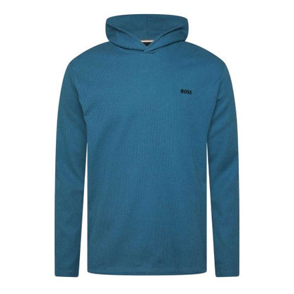 Front - Boss Mens Hooded Long-Sleeved Pyjama Top