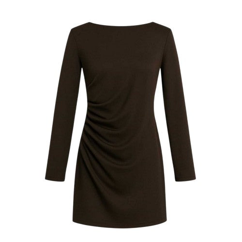 Front - I Saw It First Womens/Ladies Ruched Long-Sleeved Mini Dress