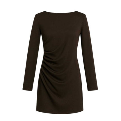 Front - I Saw It First Womens/Ladies Ruched Long-Sleeved Mini Dress