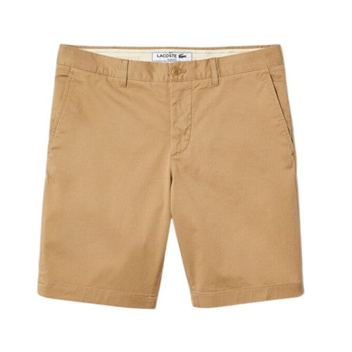 Front - Lacoste Mens Gabardine Slim Shorts