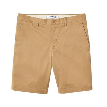 Front - Lacoste Mens Gabardine Slim Shorts