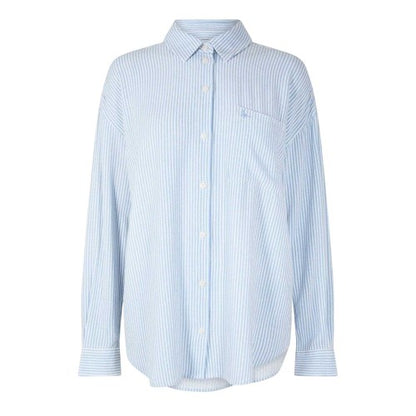 Front - Jack Wills Womens/Ladies Striped Linen Oversized Shirt