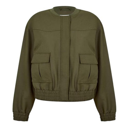 Front - Jack Wills Womens/Ladies Relaxed Fit Bomber Jacket
