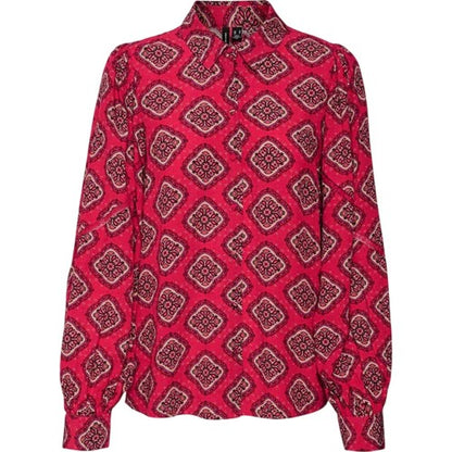 Front - Vero Moda Womens/Ladies Lace Detail Relaxed Fit Puff Sleeve Shirt
