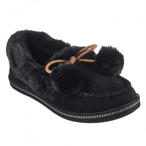 Front - Skechers Womens/Ladies Cosy CampF Moccasin Flat Slippers