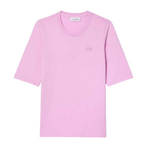 Front - Lacoste Womens/Ladies Cotton Soft 3/4 Sleeve T-Shirt