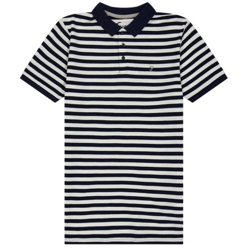 Front - Farah Childrens/Kids Striped Yarn Dyed Polo Shirt