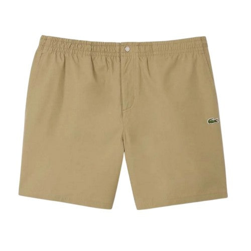 Front - Lacoste Mens Poplin Relaxed Fit Shorts