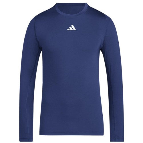 Front - Adidas Mens Techfit Aeroready Long-Sleeved Training Top
