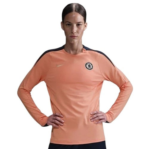Front - Nike Womens/Ladies Chelsea FC Logo Raglan Drill Top
