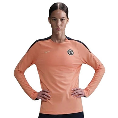 Front - Nike Womens/Ladies Chelsea FC Logo Raglan Drill Top