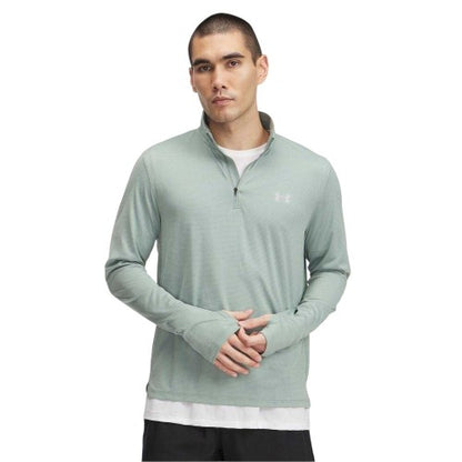 Front - Under Armour Mens Launch Quarter Zip Track Top