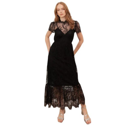 Front - Lovedrobe Womens/Ladies Lace Midi Dress