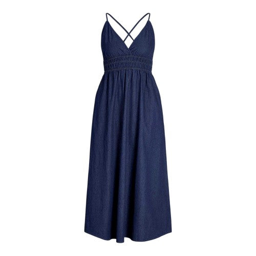Front - JJXX Womens/Ladies Chambray Fitted Maxi Dress