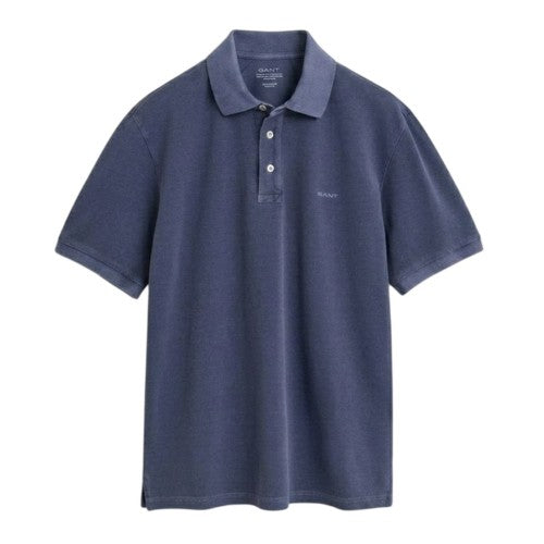 Front - Gant Mens Logo Pique Sun Faded Polo Shirt
