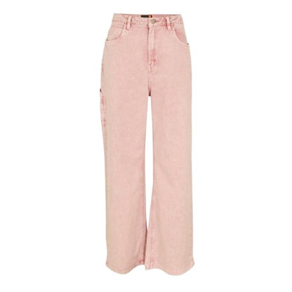 Front - Timberland Womens/Ladies Washed High Rise Wide Leg Cargo Jeans