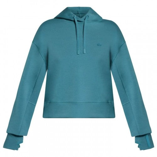 Front - Lacoste Womens/Ladies Scuba Drawstring Hoodie