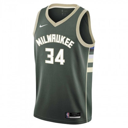 Front - Nike Childrens/Kids Antetokounmpo Milwaukee Bucks Basketball Jersey