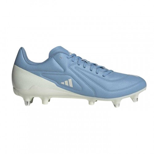 Front - Adidas Mens RS15 Elite Leather Soft Ground Rugby Boots