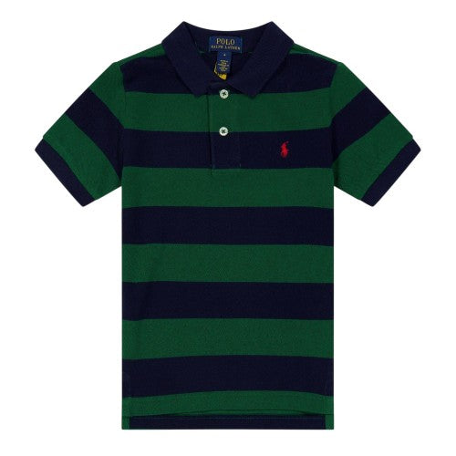 Front - Ralph Lauren Childrens/Kids Striped Short-Sleeved Polo Shirt