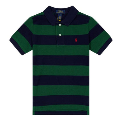 Front - Ralph Lauren Childrens/Kids Striped Short-Sleeved Polo Shirt