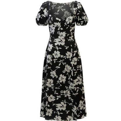 Front - Bardot Womens/Ladies Gillian Floral Puff Sleeve Midi Dress