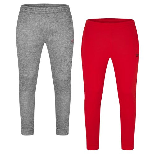 Front - Reebok Childrens/Kids Basic Jogging Bottoms (Pack of 2)