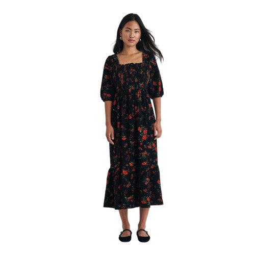 Front - Nobody´s Child Womens/Ladies Elsa Floral Square Neck Midi Dress