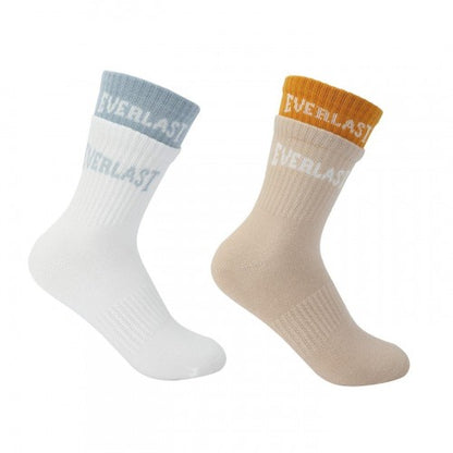 Front - Everlast Childrens/Kids Ribbed Crew Socks (Pack of 2)