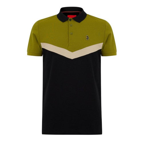 Front - Luke 1977 Mens Cala Mayor Chevron Polo Shirt