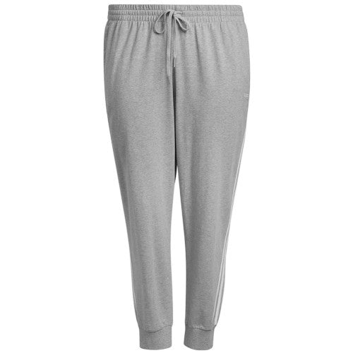 Front - Adidas Womens/Ladies 3S Cotton 3 Stripes Joggers
