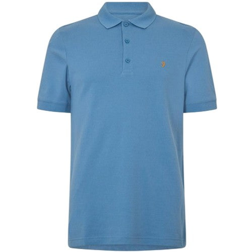Front - Farah Mens Emerson Short-Sleeved Polo Shirt