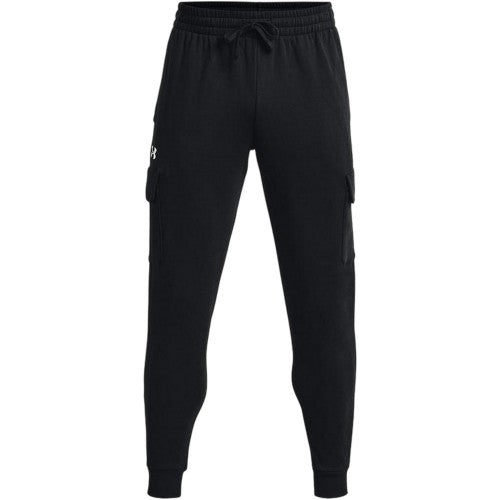 Front - Under Armour Mens Rival Fleece Cargo Pocket Joggers