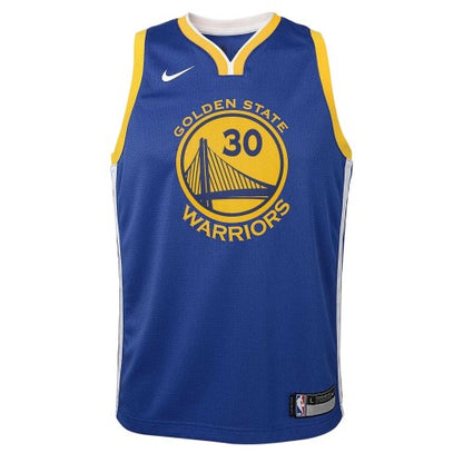 Front - Nike Childrens/Kids Stephen Curry Golden State Warriors Basketball Jersey