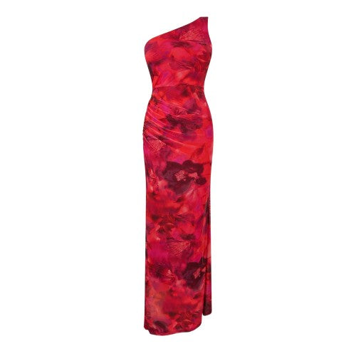Front - I Saw It First Womens/Ladies Flowers Mesh Maxi Dress