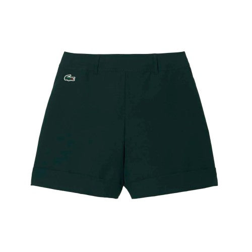 Front - Lacoste Womens/Ladies Taffeta Stretch Golf Shorts
