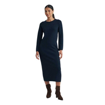 Front - Nobody´s Child Womens/Ladies Knitted Crew Neck Long-Sleeved T-Shirt Dress