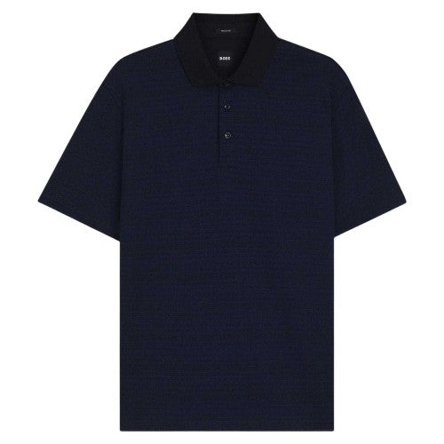 Front - Boss Mens Parris 102 Mercerised Cotton Polo Shirt